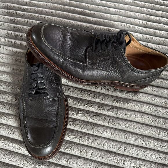 Johnston & Murphy Shoes Men US 9.5 Black Leather - Picture 1 of 9